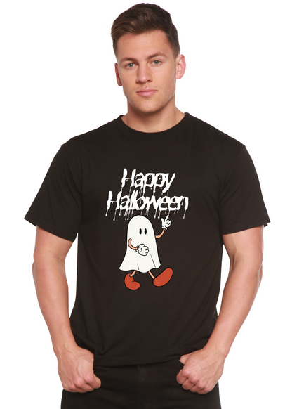 Happy Halloween Men's Bamboo Viscose/Organic Cotton Short Sleeve Graphic T-Shirt