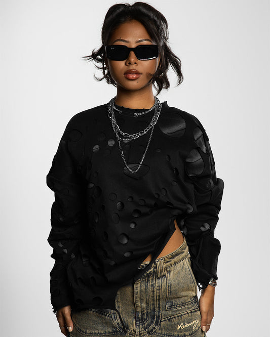 "VEIL OF DESIRE" LONG SLEEVE (BLACK)