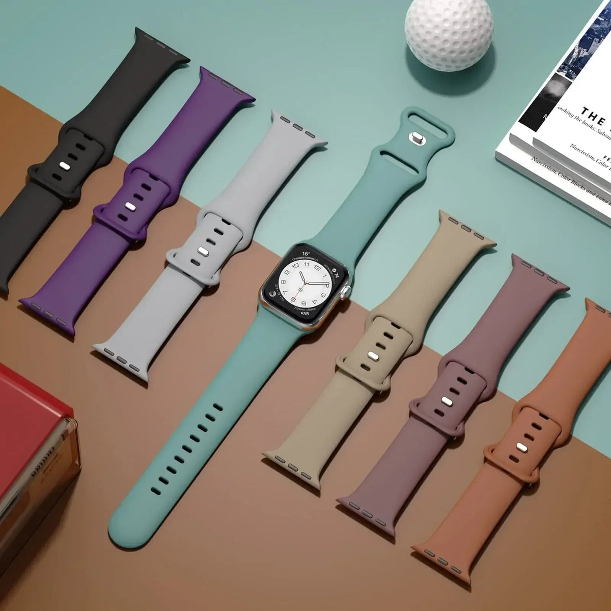 Silicone Apple Watch Band Series 11/10/9/8/7/6/5/4/ SE / Ultra 1/2/3