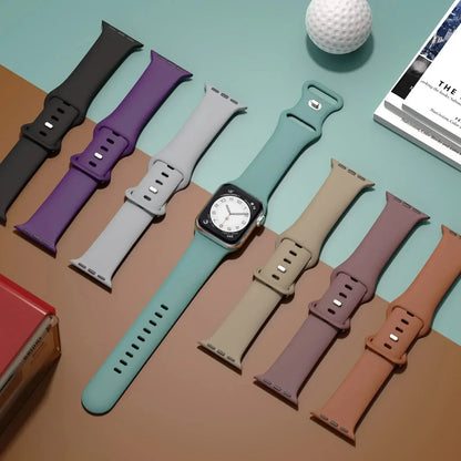 Silicone Apple Watch Band Series 11/10/9/8/7/6/5/4/ SE / Ultra 1/2/3