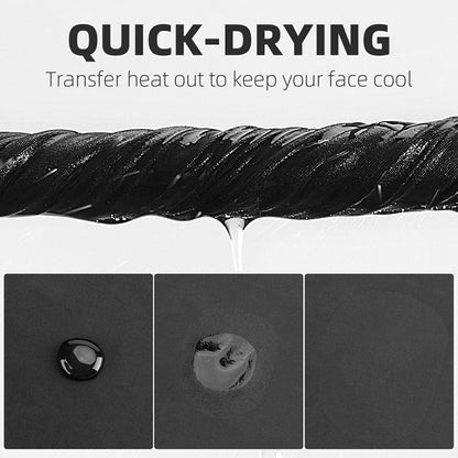 ROCKBROS Cooling Neck Gaiter with Ear Loops – Breathable Summer Face Cover for Cycling Fishing