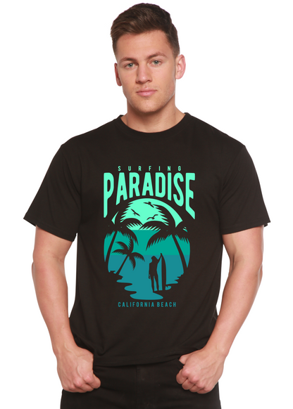 Surfing Paradise California Spun Bamboo® Men's Bamboo Viscose/Organic Cotton Short Sleeve Graphic T-Shirt