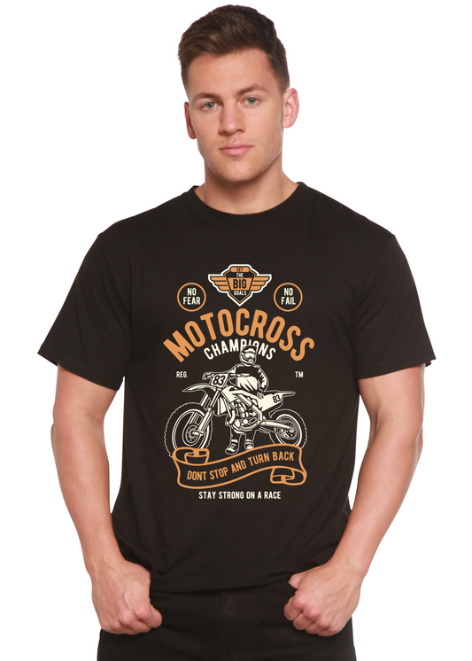 Motocross Champions Men's Bamboo Viscose/Organic Cotton Short Sleeve Graphic T-Shirt