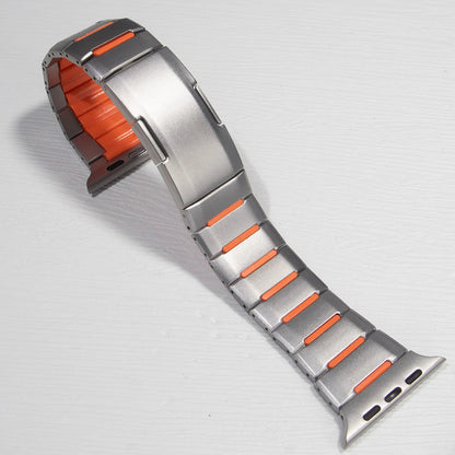 Steel & Silicone Apple Watch Band Series 11/10/9/8/7/6/5/4/ SE / Ultra 1/2/3