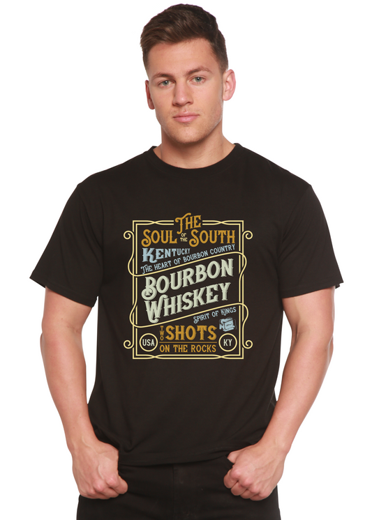 Bourbon Whiskey Men's Bamboo Viscose/Organic Cotton Short Sleeve Graphic T-Shirt