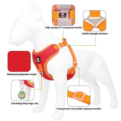 Adjustable Reflective Dog Harness Set