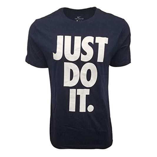 Nike Mens Just Do It Big Logo T-Shirt (Small Navy)