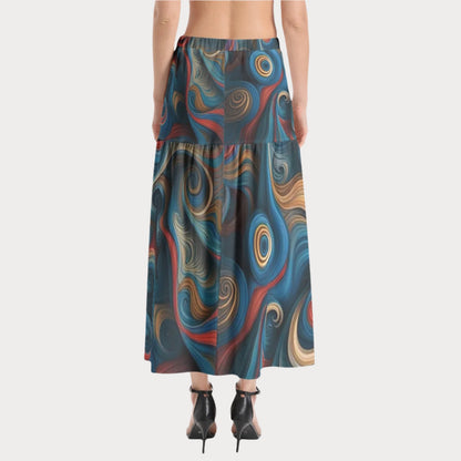 Brooklyn Republic™ Mercy Ruffle Slit Hem Skirt