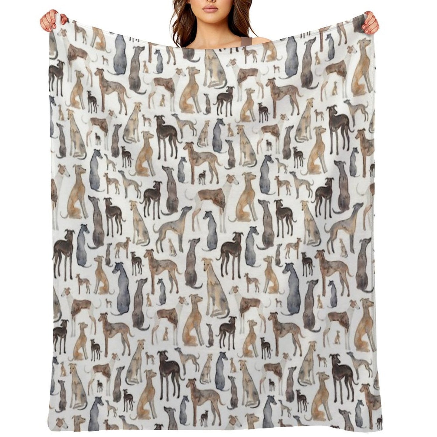 Greyhounds, Wippets And Lurcher Dogs! Throw Blanket