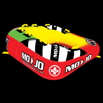 WOW Sports Mojo 1- 3 Person Towable Water Tube For Pool and Lake (16-1070)