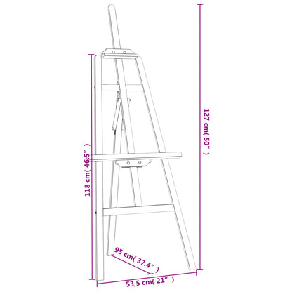 Solid Pine Wood A-Frame Studio Easel
