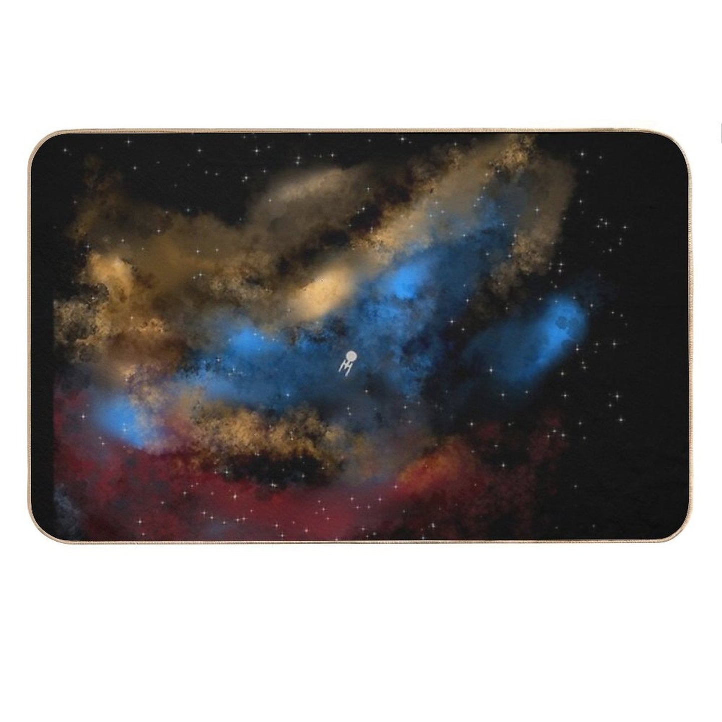 Star Trek - Boldy Going Digital Painting - StarTrek Bath Mat