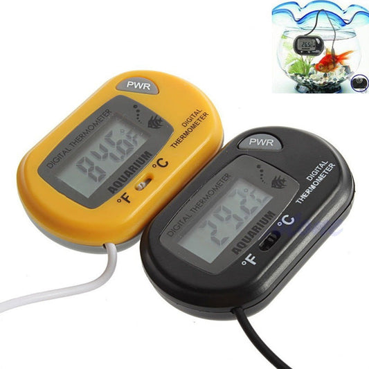 Digital Aquarium & Reptile Bath Thermometer with Submersible Probe