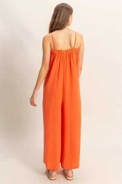 HYFVE Double Gauze Super Flowy Cami Jumpsuit