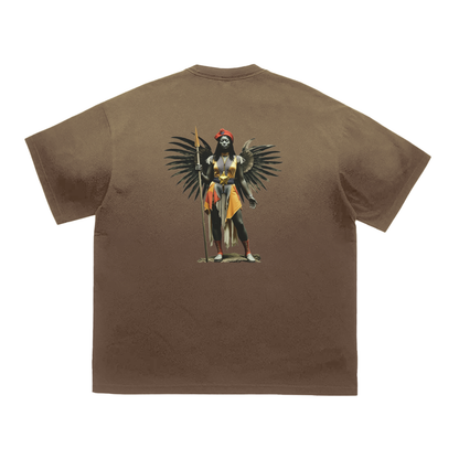 Amaru Khan Stars Deux Vintage Washed Tiger Stripes Dyed Gradient T-Shirt