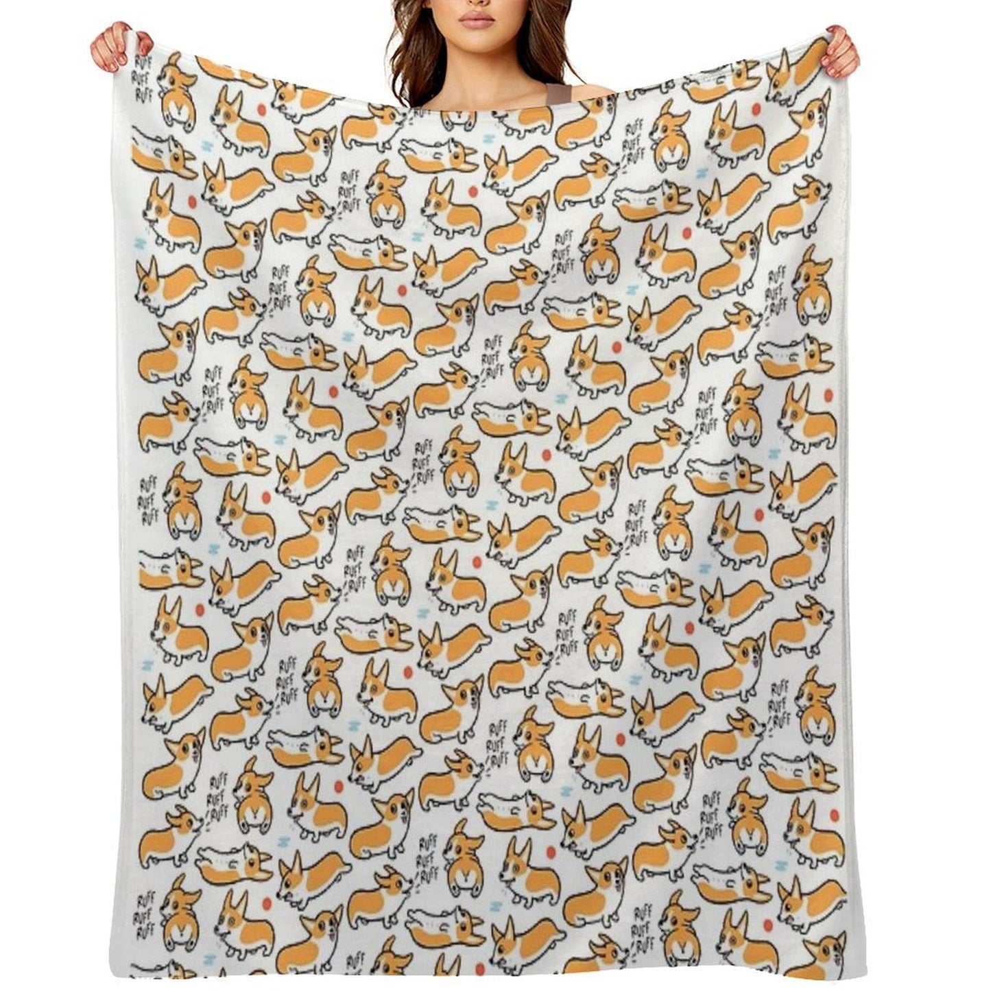 Cutie Corgis Throw Blanket