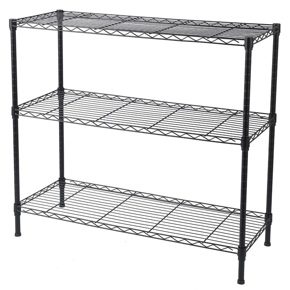 3-Tier Adjustable Wire Storage Rack (35.5" x 13.8" x 31.5")