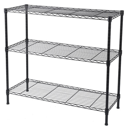 3-Tier Adjustable Wire Storage Rack (35.5" x 13.8" x 31.5")