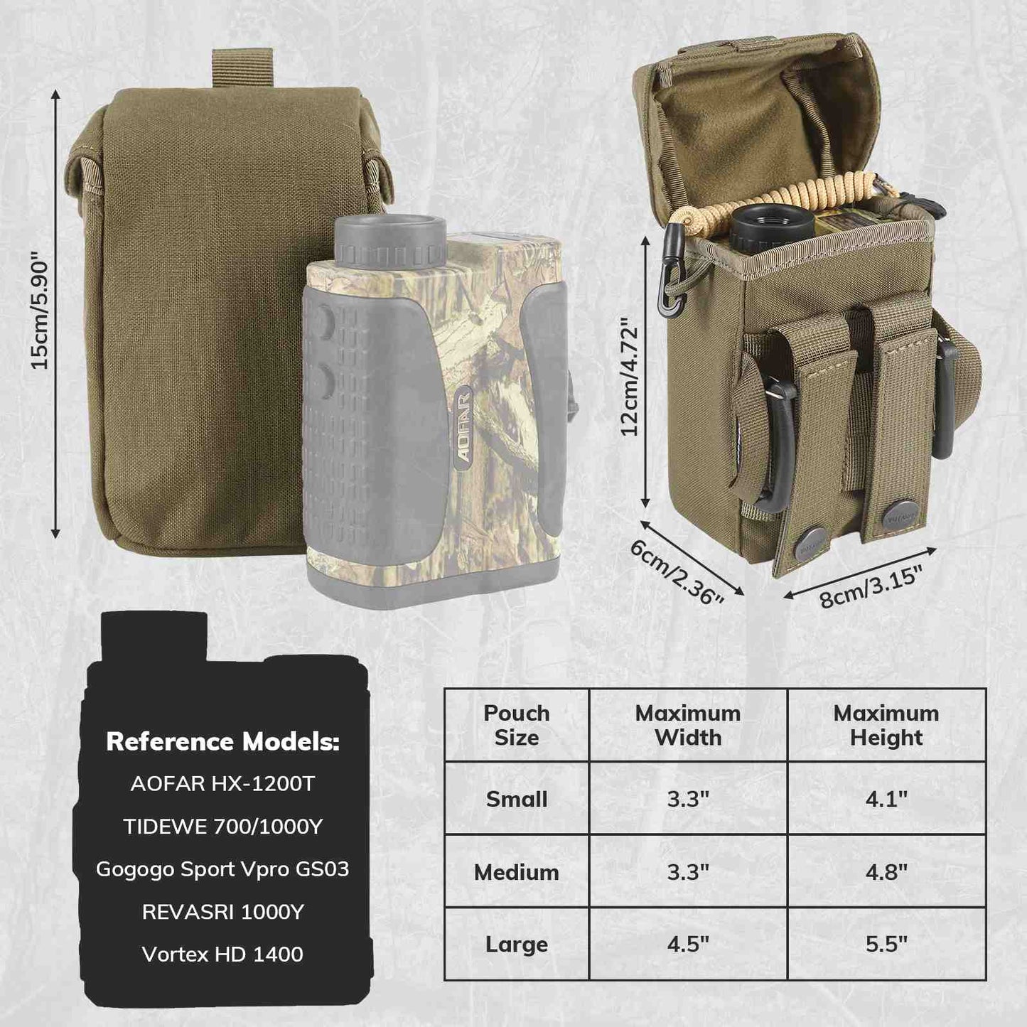 Votagoo Rangefinder Pouch with Protective Padding