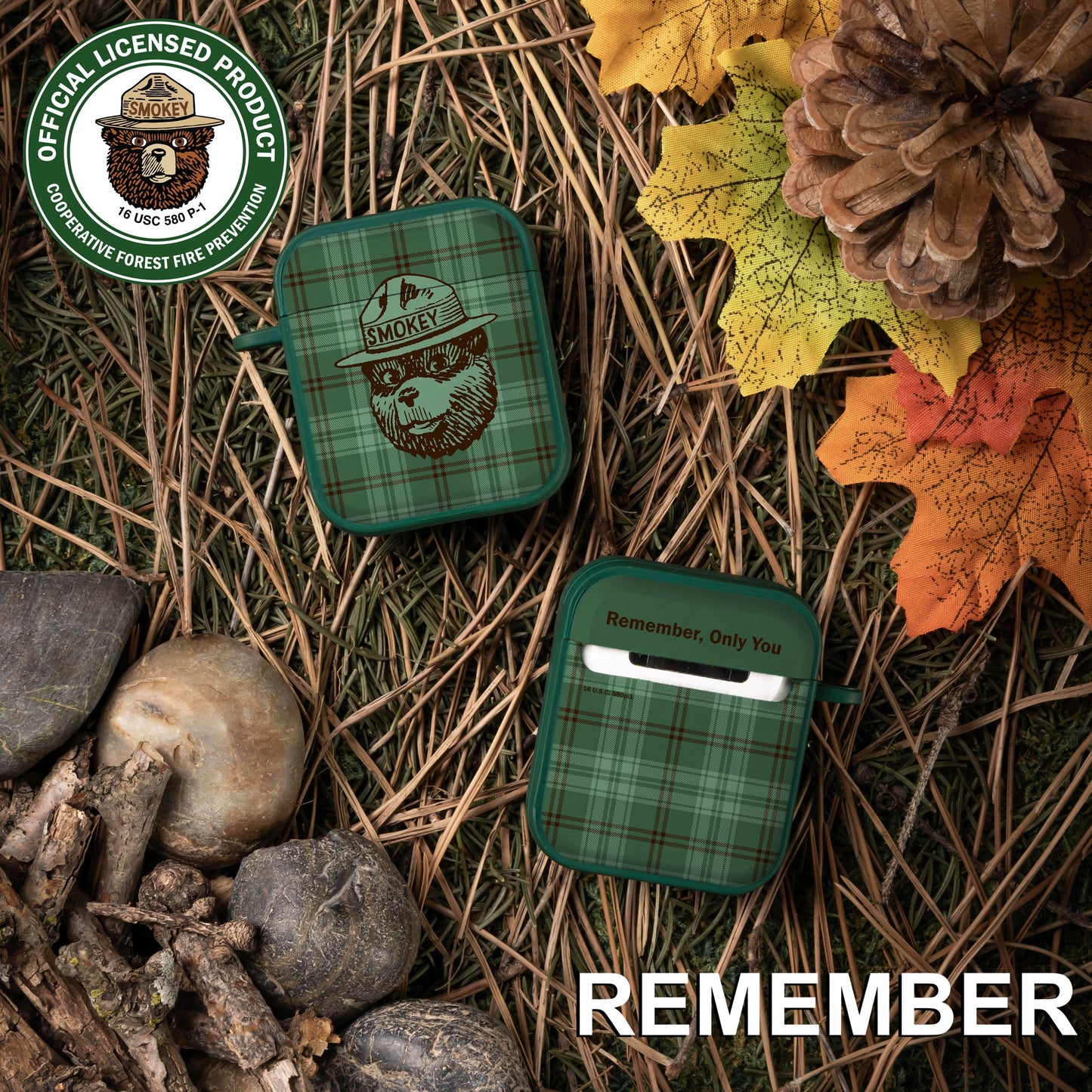 Smokey Bear Classic HDX Apple AirPods Gen 1 & 2 Case Cover