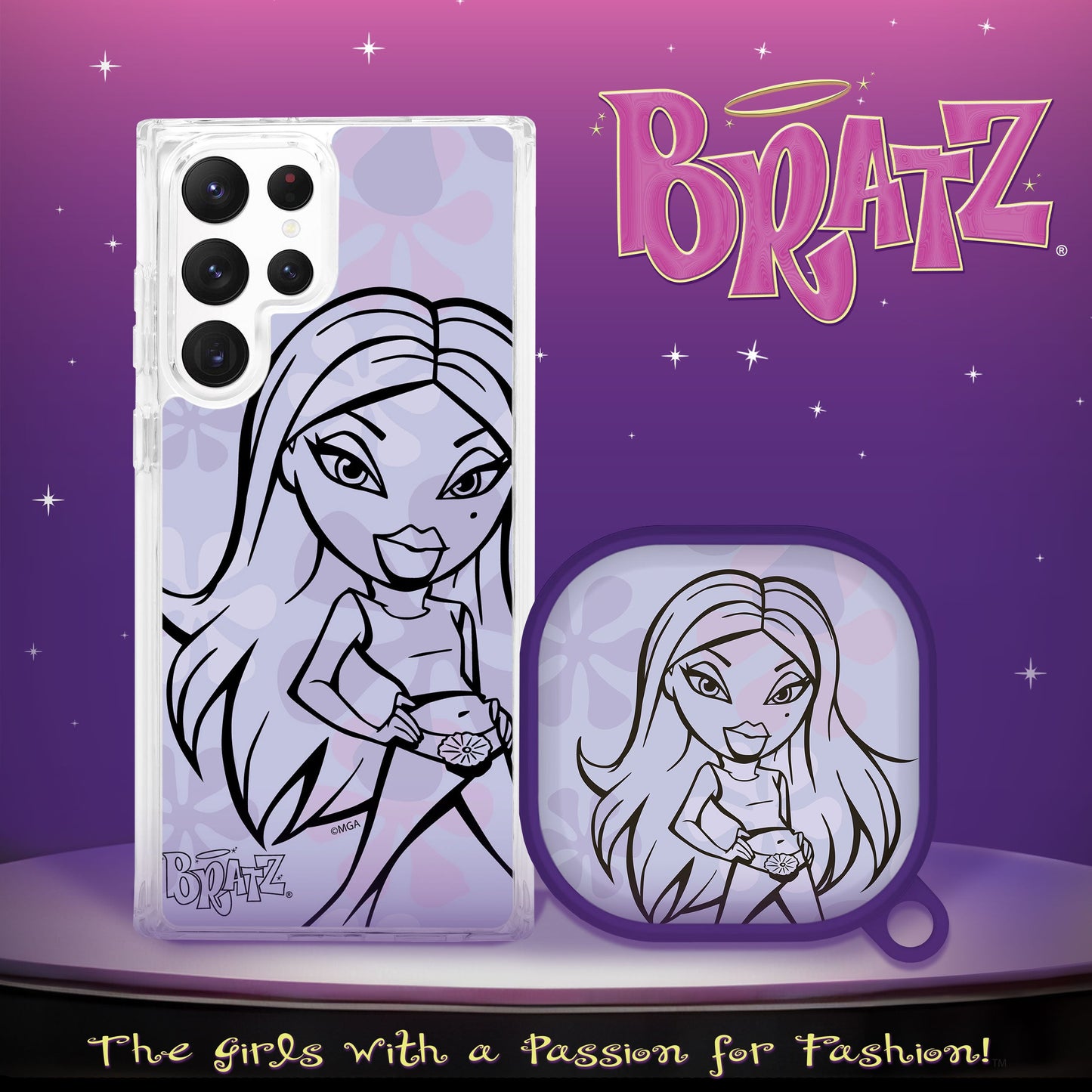 Bratz® Passion For Fashion HD Samsung Galaxy S22 Series and Buds Pro Combo Package