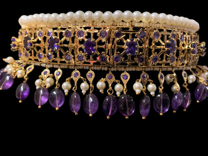 C20 Insia jadavi lacha in amethyst ( SHIPS IN 3 WEEKS )