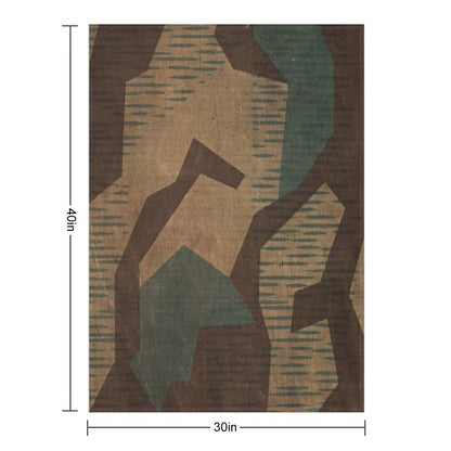 Splintertarn German Ww2 Camouflage (Version 2) Throw Blanket