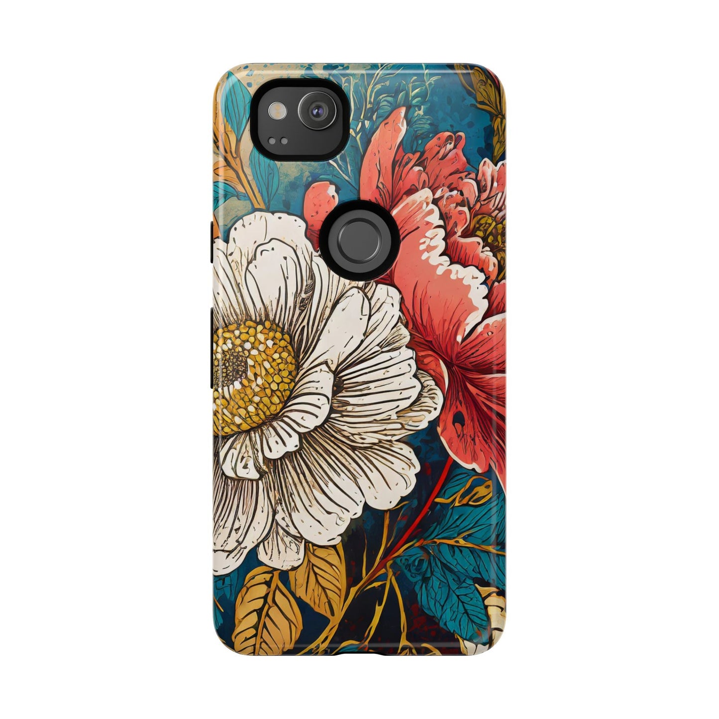 Artistic Floral Tough Phone Case