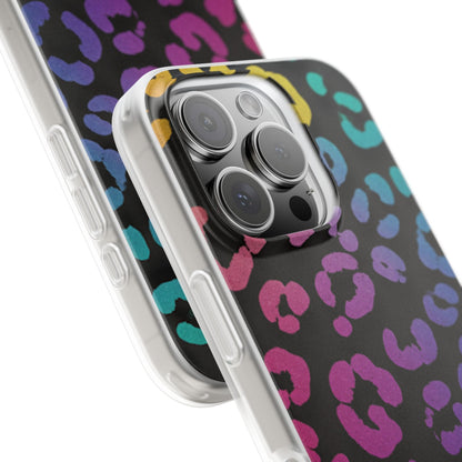 Vibrant Leopard Print Flexi Phone Case