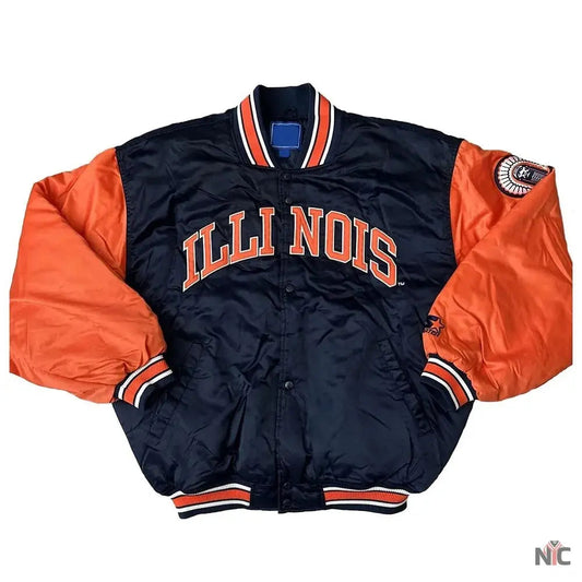 90’s Illinois Fighting Illini Jacket