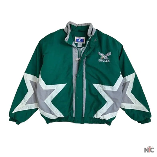 90’s Philadelphia Eagles Starter Star Puffer Jacket