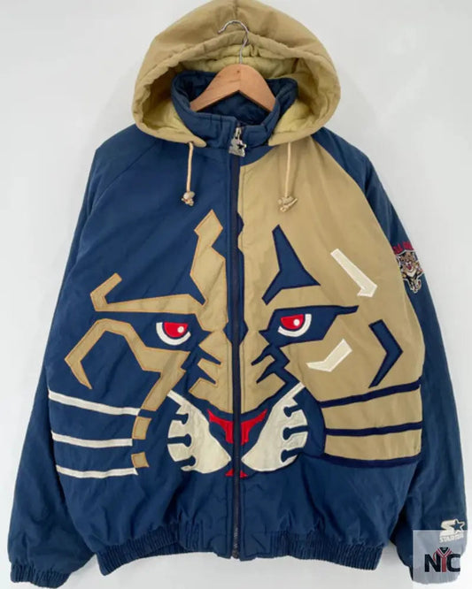 90’s Starter X Florida Panthers Vintage Nhl Padded Nylon Jacket