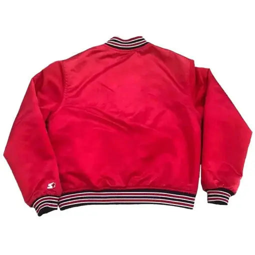 90’s St Louis Cardinals Red Satin Jacket