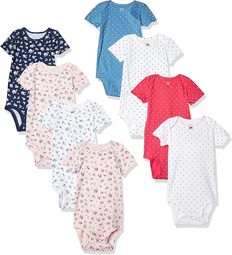 Carter's Baby Girls 8-pack Short-sleeve Bodysuits