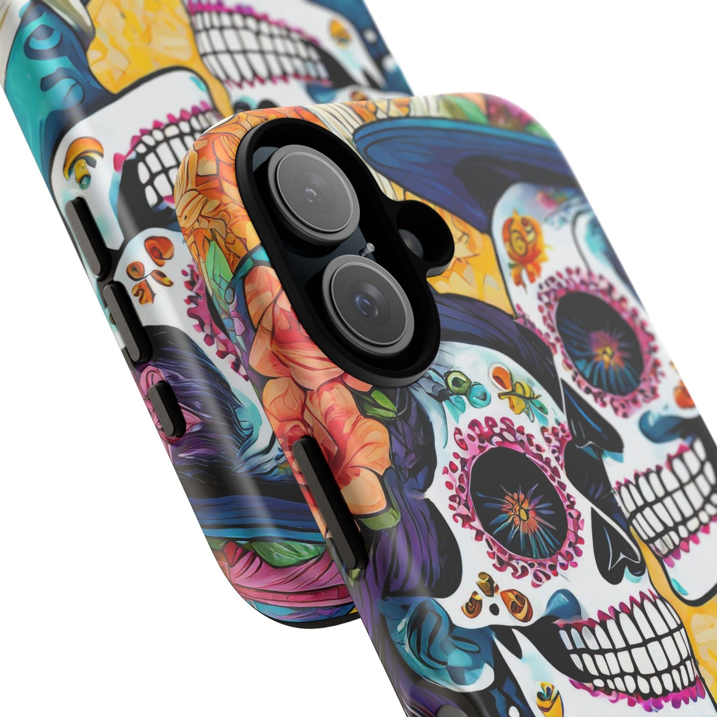 Loving Sugar Skull Couple Tough Phone Case