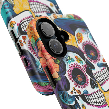 Loving Sugar Skull Couple Tough Phone Case