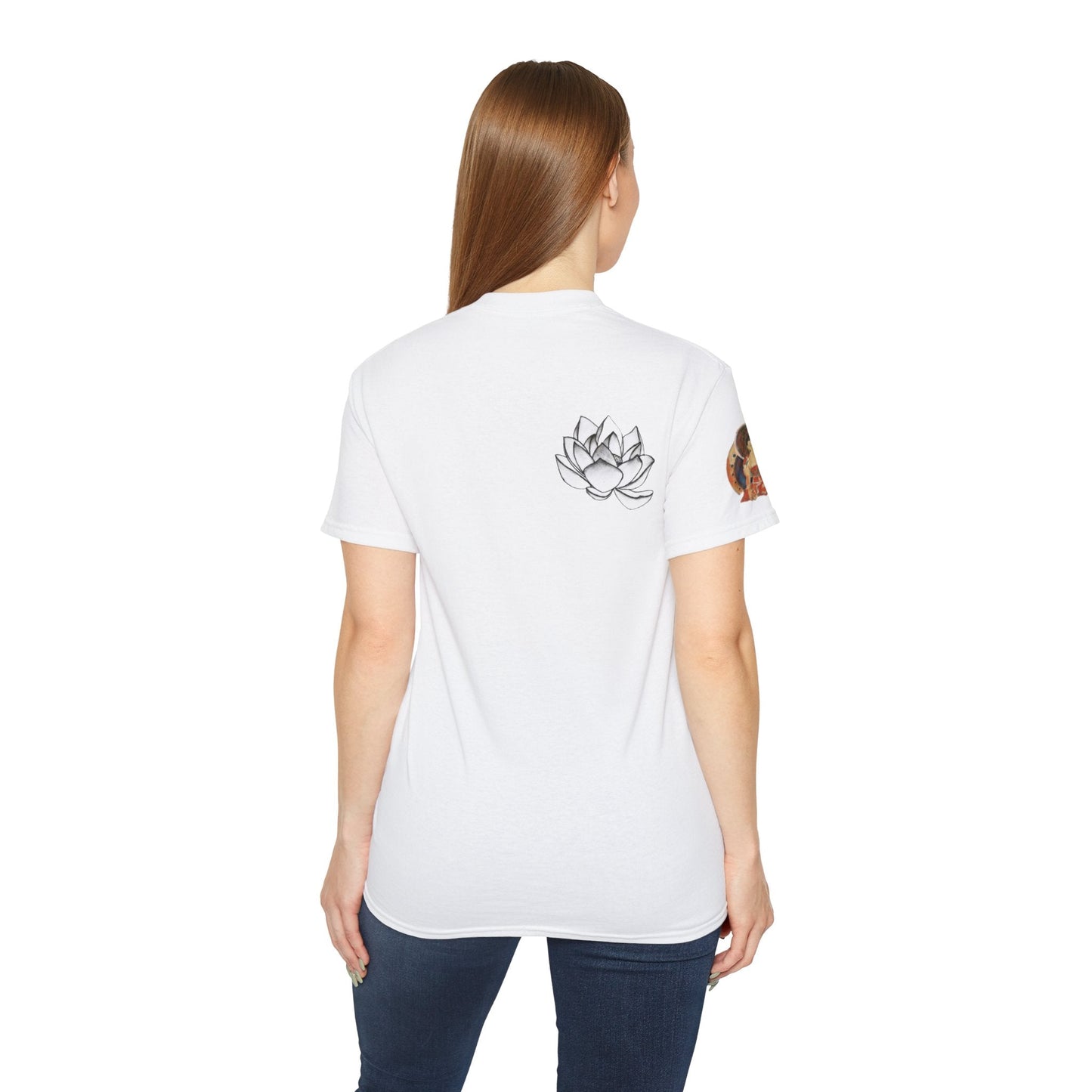 Fine Art Buddha Chalk Drawing Print Unisex Ultra Cotton Tee