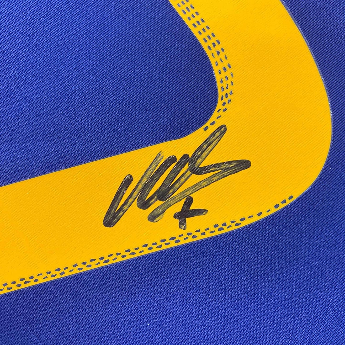 Framed Autographed/Signed David Villa 35x39 Spain Blue World Cup Soccer Jersey Beckett BAS COA