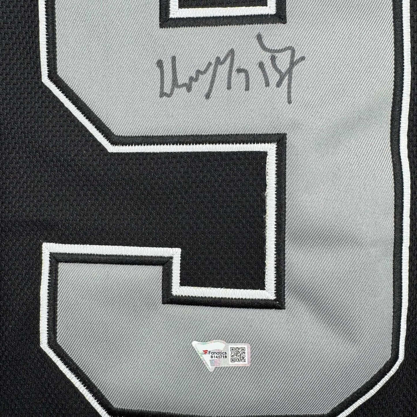 Framed Autographed/Signed Wayne Gretzky 35x39 Los Angeles Kings Black Hockey Jersey Fanatics COA