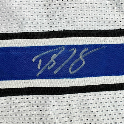 Framed Autographed/Signed Dwight Howard 35x39 Orlando White Basketball Jersey JSA COA