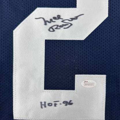 Framed Autographed/Signed Mel Renfro 35x39 HOF 96 Dallas Thanksgiving Day Football Jersey JSA COA