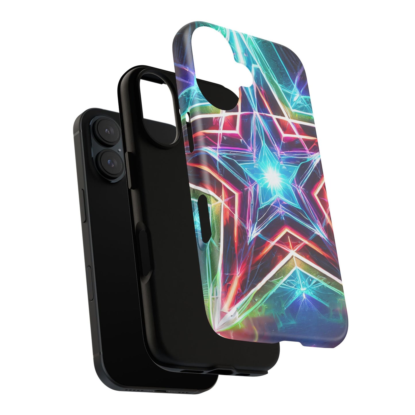 Neon Light Stars Tough Phone Case