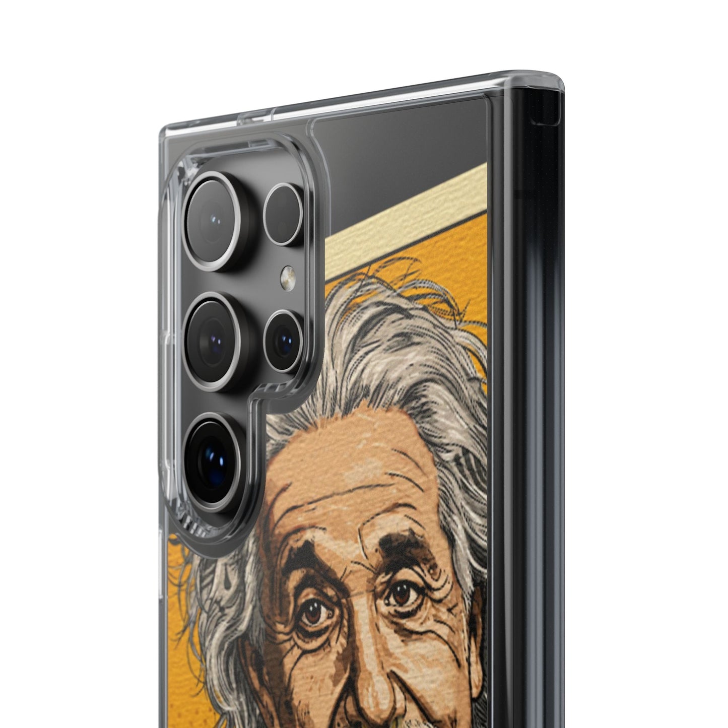 Edgy Einstein Clear Phone Cases