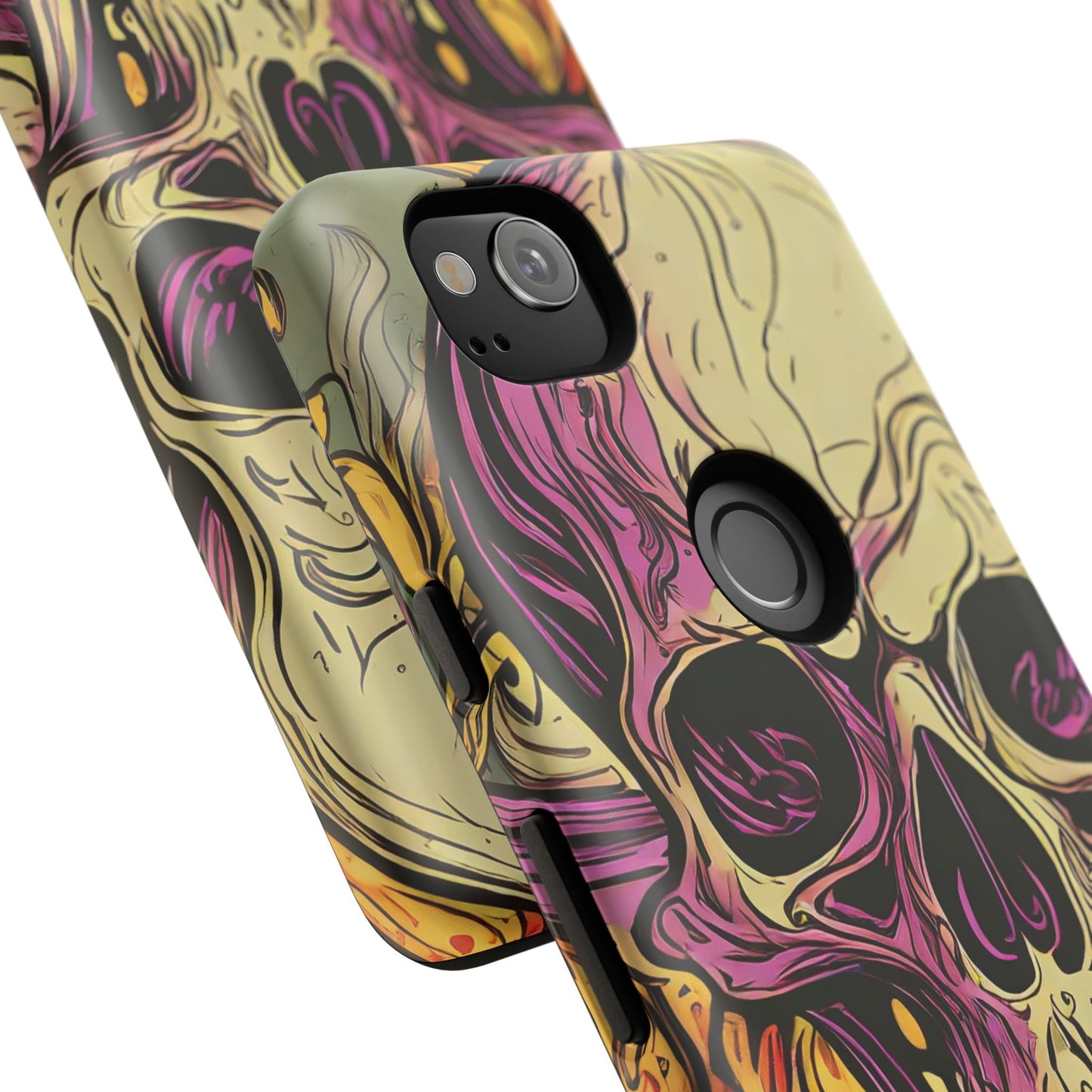Abstract Purple Skull Tough Phone Case