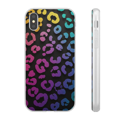 Vibrant Leopard Print Flexi Phone Case