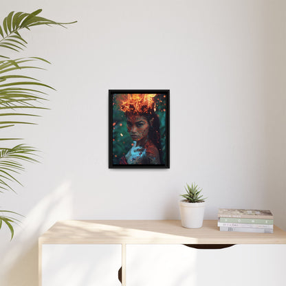 Tūtū Pele Aziza & Fae Matte Canvas Framed