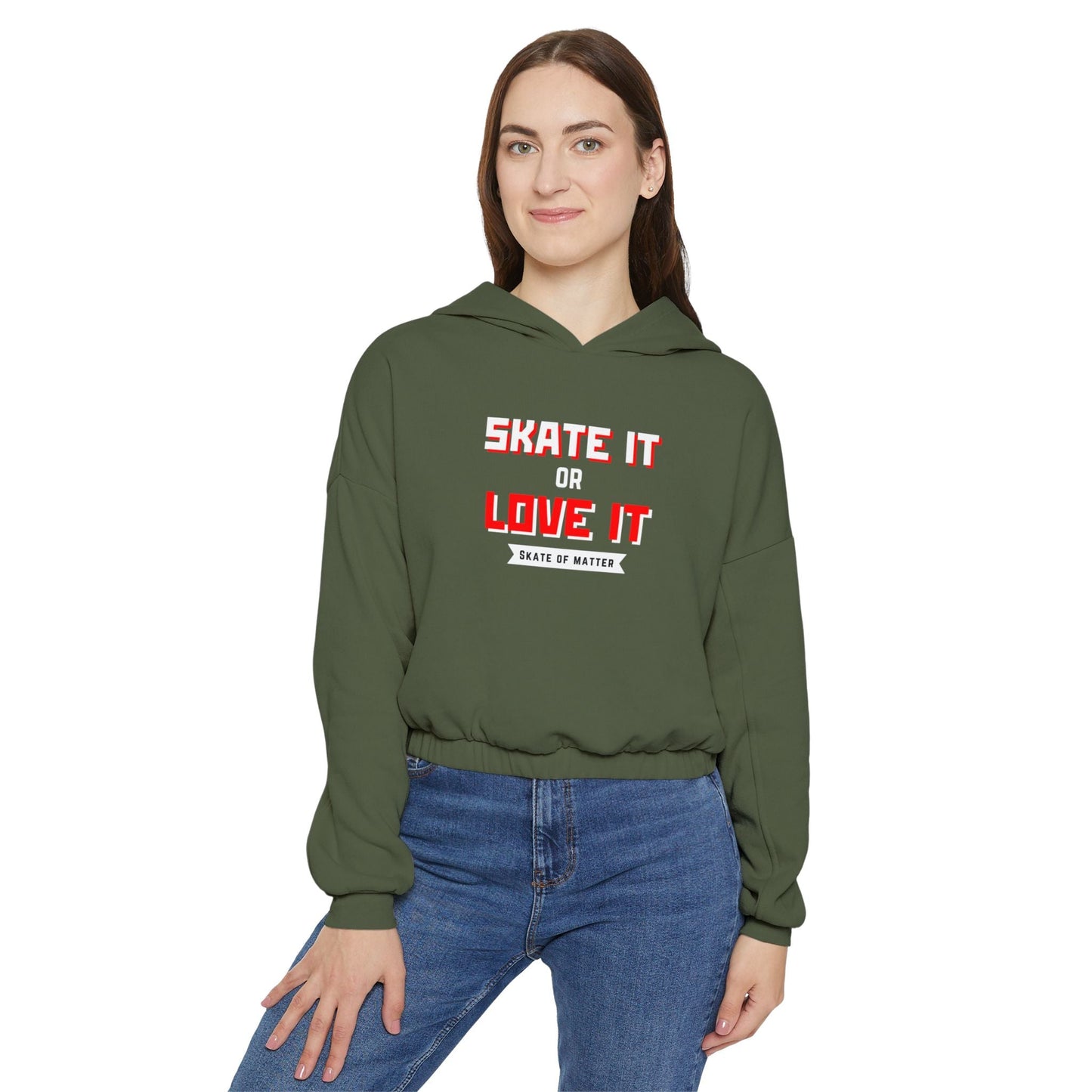 Women’s Cropped Skate it or Love It Hoodie