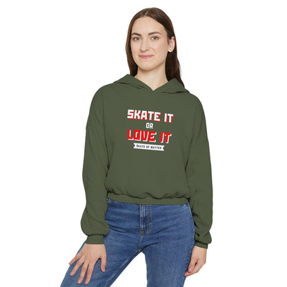 Women’s Cropped Skate it or Love It Hoodie