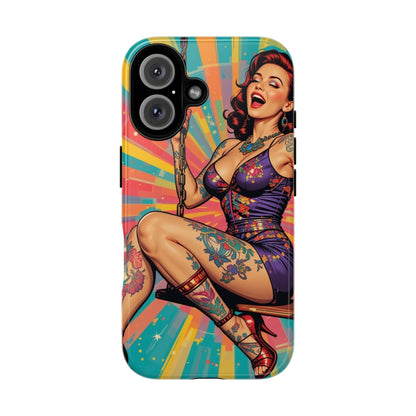 Bold Retro Pin-Up Tough Phone Case