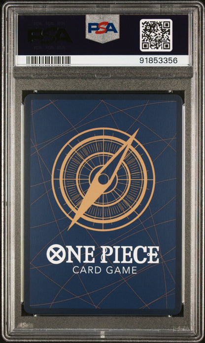 Graded 2024 One Piece OP07 JP Monkey D. Dragon #015 500 Years in the Future Trading Card Game PSA 10 Gem Mint